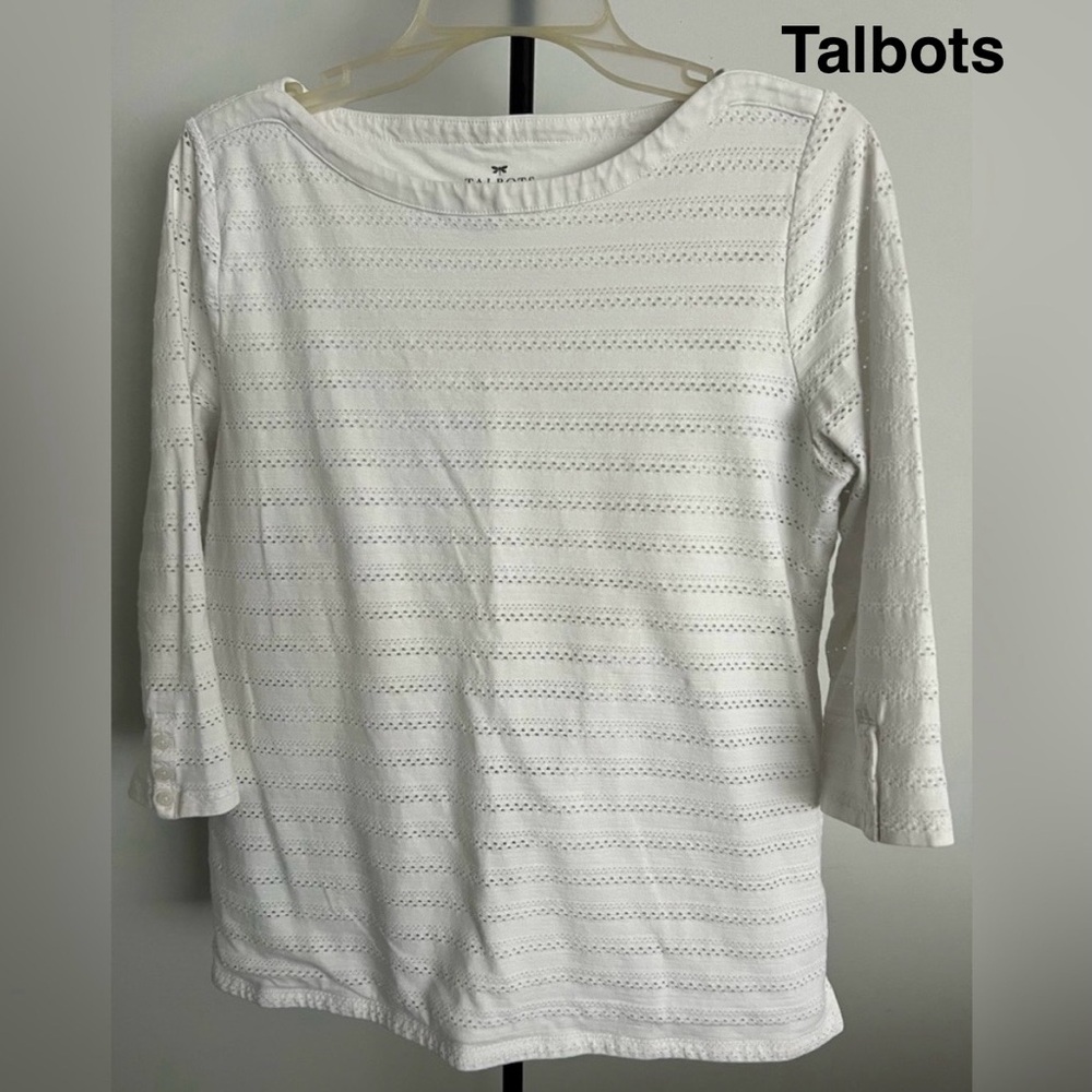 Talbots Size L Petites 3/4 Sleeve